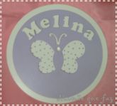 Placa de Maternidade Borboleta