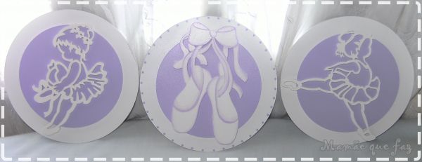 Kit quadros Bailarinas pequenos